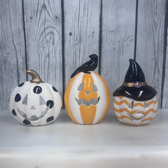 PartyLite Other - PartyLite GHOULIE JACK O’ LANTERNS Votive Holder Trio Set Of 3 #P93391